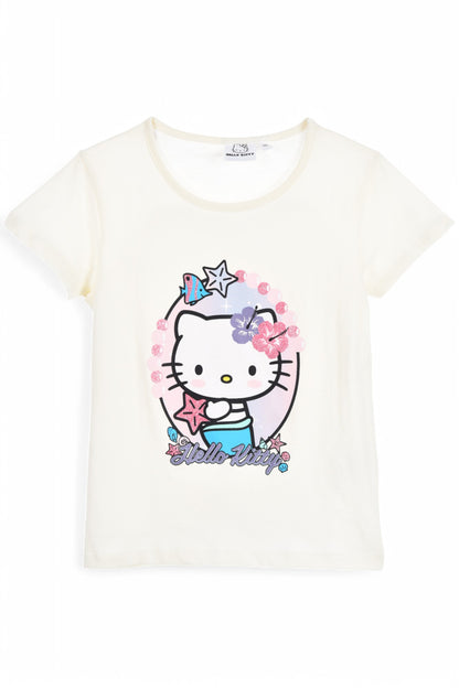 Hello Kitty T-Shirt für Mädchen Gr. 104 - 140 cm