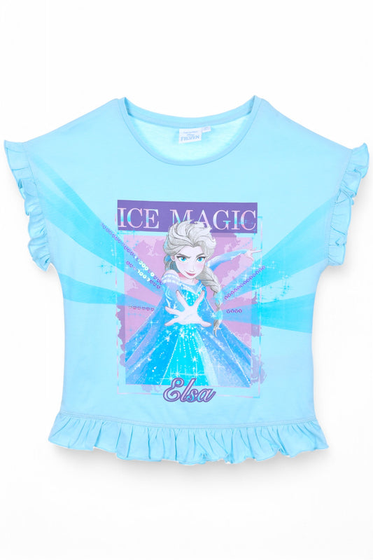 Disney Frozen T-Shirt für Mädchen mit Pailletten Gr. 104 - 128 cm