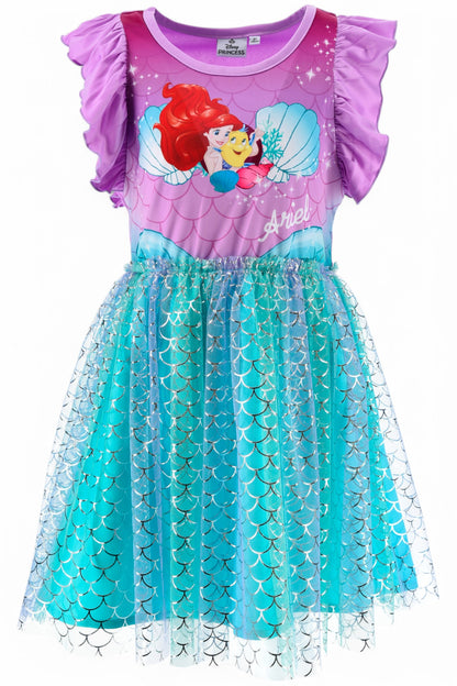 Disney Princess Arielle Sommerkleid mit Tüll 98-116 cm
