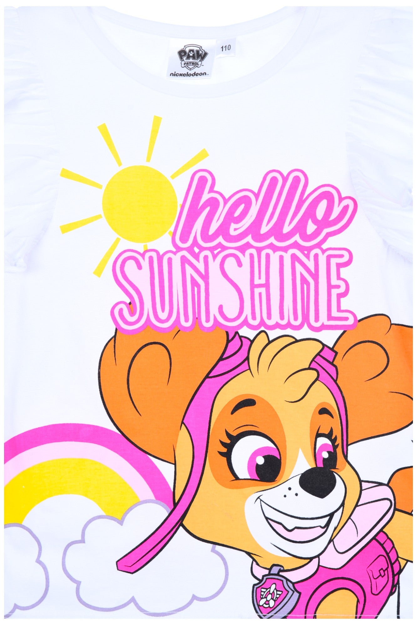 Paw Patrol Shirttop Skye mit Rüschen für Mädchen Gr. 98 - 116 cm