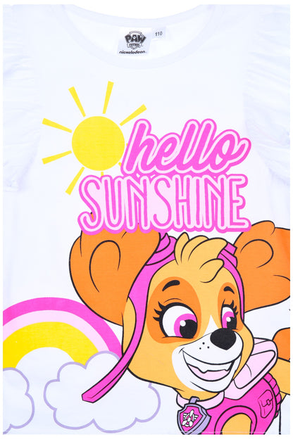 Paw Patrol Shirttop Skye mit Rüschen für Mädchen Gr. 98 - 116 cm