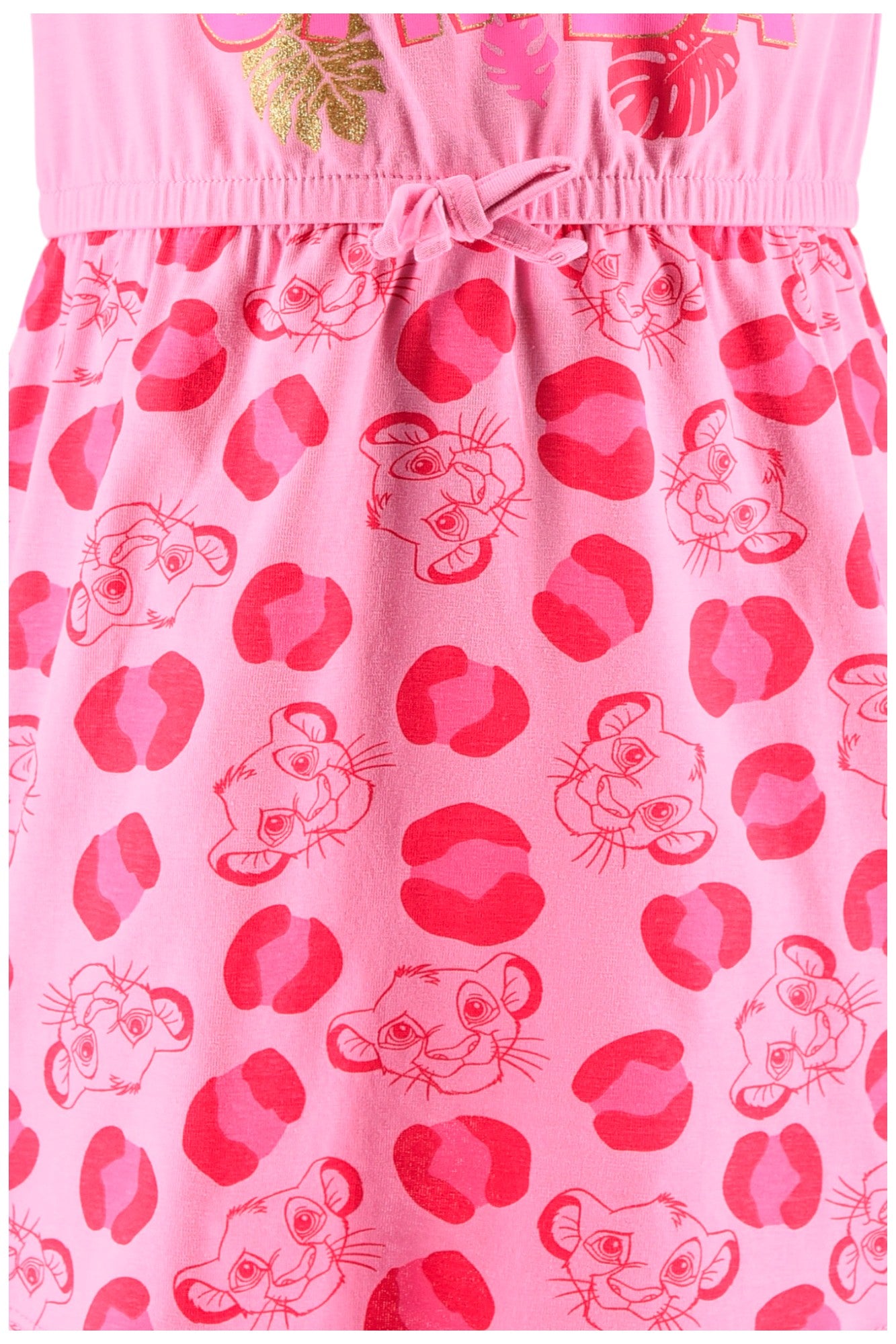 König der Löwen Sommerkleid mit Glitzer 104-140 cm