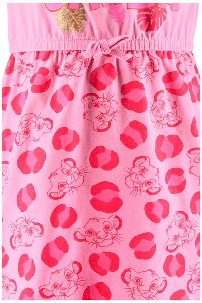 König der Löwen Sommerkleid mit Glitzer 104-140 cm