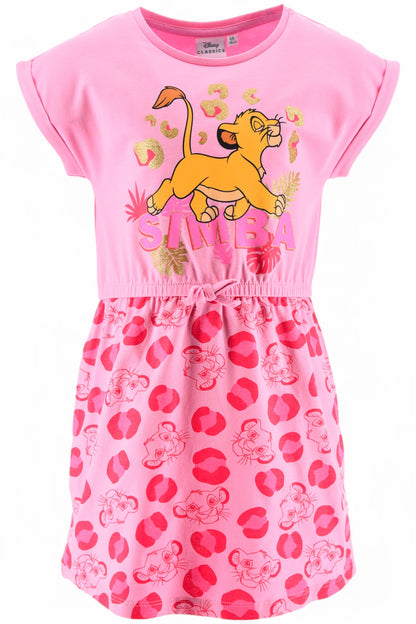 König der Löwen Sommerkleid mit Glitzer 104-140 cm