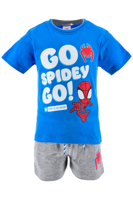 Spidey Set T-Shirt & Shorts für Jungen Gr. 92 - 110 cm