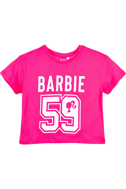 Barbie Crop Top für Mädchen Gr. 104 - 140 cm