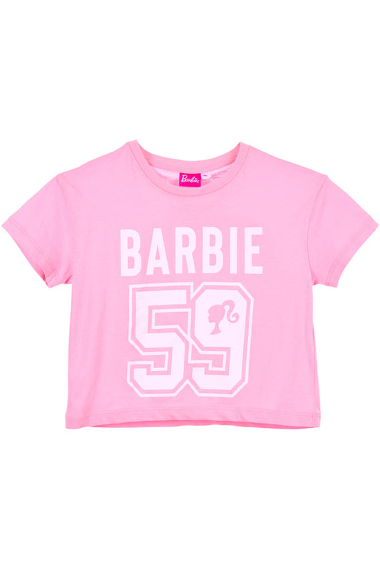 Barbie Crop Top für Mädchen Gr. 104 - 140 cm