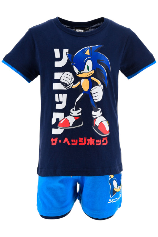 Sonic The Hedgehog Set T-Shirt & Shorts für Jungen Gr. 98 - 128 cm