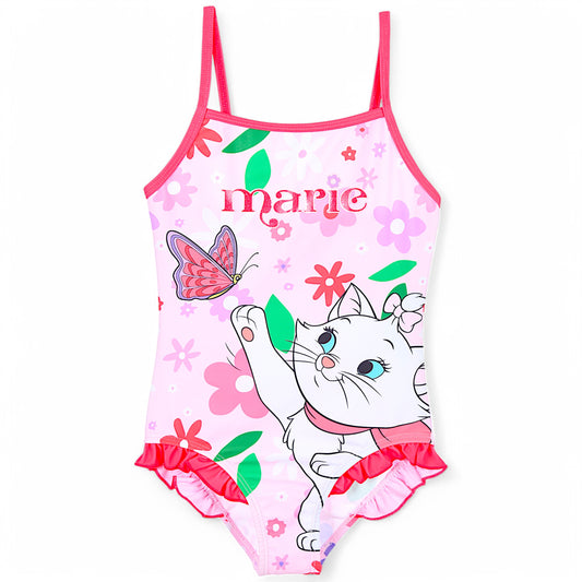 Disney Aristocats Badeanzug Marie mit Rüschen & Glitzer Gr.98 -116 cm