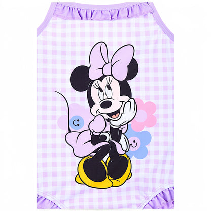 Minnie Mouse Badeanzug kariert mit Rüschen Gr.98 -128 cm