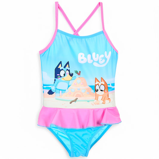 Bluey & Bingo Badeanzug mit Rüschen Gr.98 -116 cm