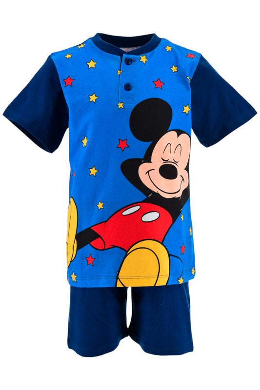 Mickey Mouse Schlafanzug kurz  - Shorty für Jungen Gr. 98 - 128 cm