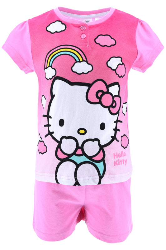 Hello Kitty Schlafanzug kurz  - Shorty für Mädchen Gr. 98 - 128 cm