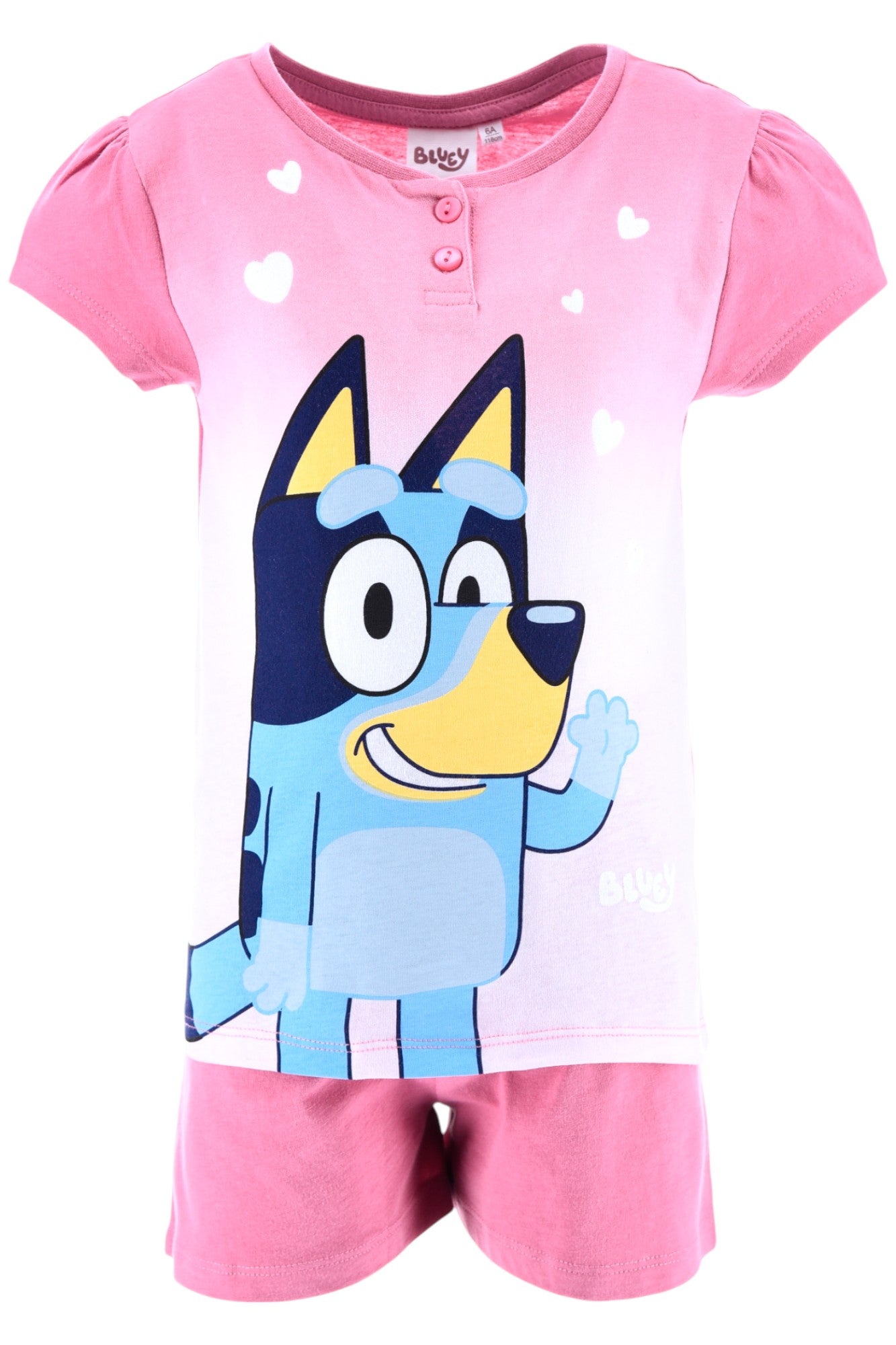 Bluey Schlafanzug kurz  - Shorty für Mädchen Gr. 98 - 116 cm