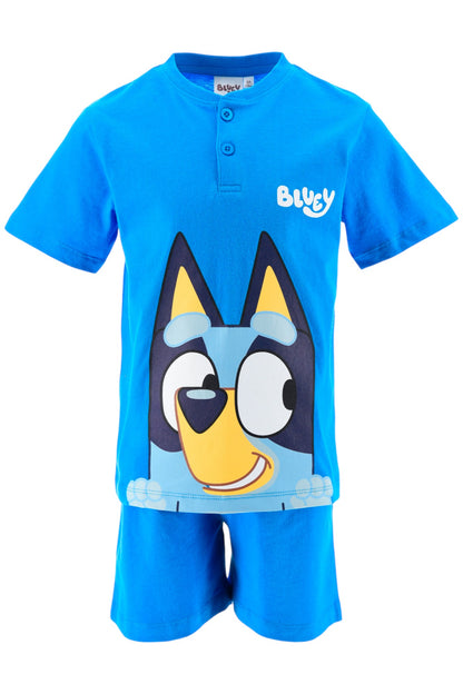Bluey Schlafanzug kurz  - Shorty für Jungen Gr. 98 - 116 cm