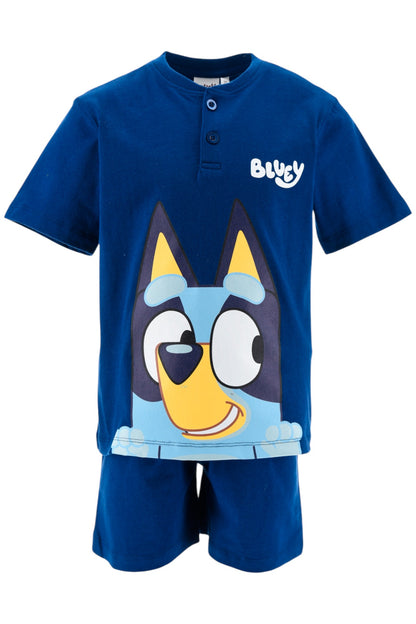 Bluey Schlafanzug kurz  - Shorty für Jungen Gr. 98 - 116 cm