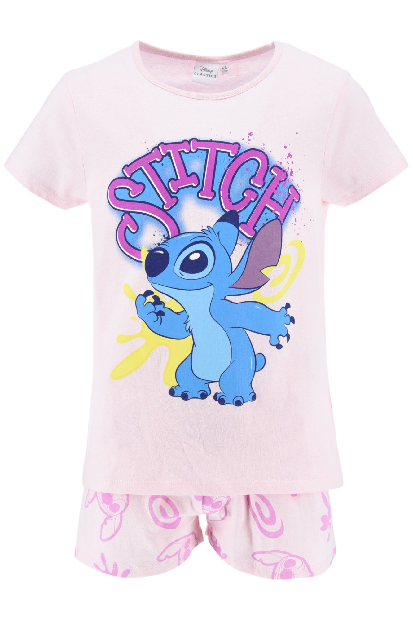 Disney Stitch Schlafanzug kurz  - Shorty für Mädchen Gr. 140 - 176 cm