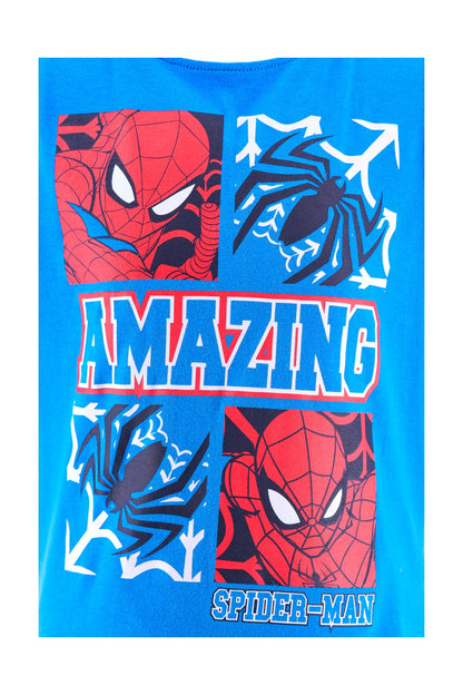 Spider-Man Schlafanzug kurz  - Shorty für Jungen Gr. 98 - 128 cm