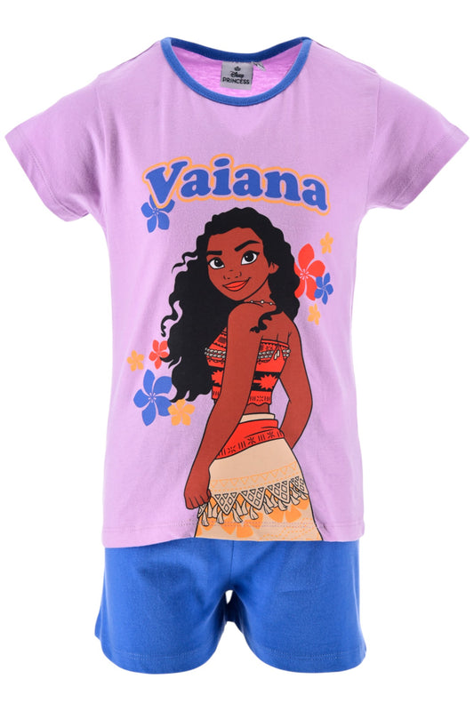 Disney Vaiana Schlafanzug kurz - Shorty für Mädchen Gr. 98 - 128 cm
