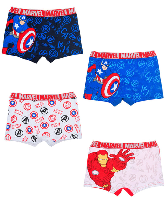 Avengers 4-er Pack Jungen Boxershorts Gr. 104 - 140 cm