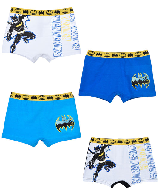 Batman 4-er Pack Jungen Boxershorts Gr. 104 - 140 cm
