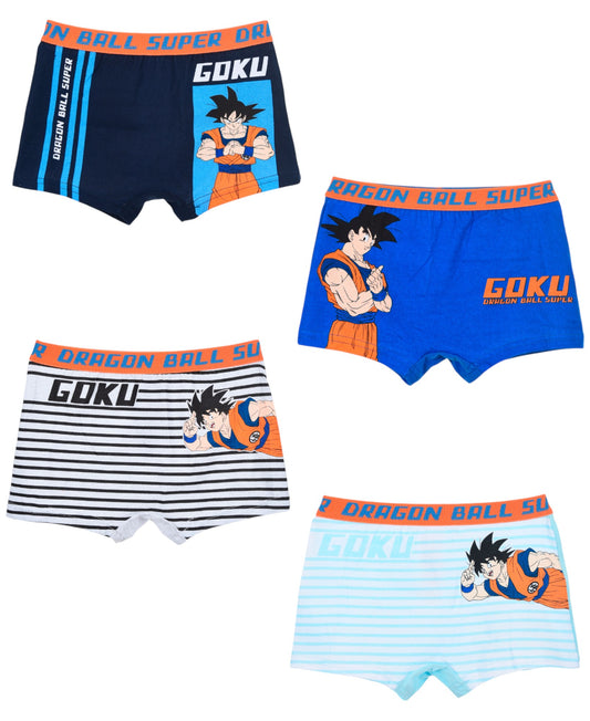 Dragon Ball 4-er Pack Jungen Boxershorts Gr. 104 - 140 cm