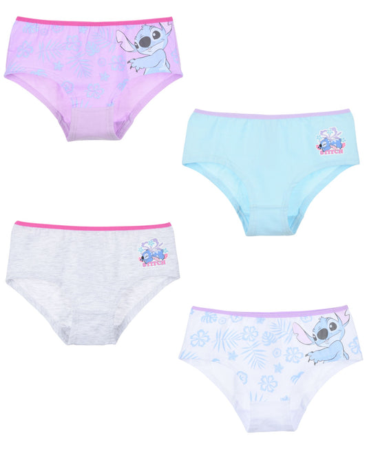 Disney Stitch Hipster 4-er Pack für Mädchen Gr. 116 -152 cm