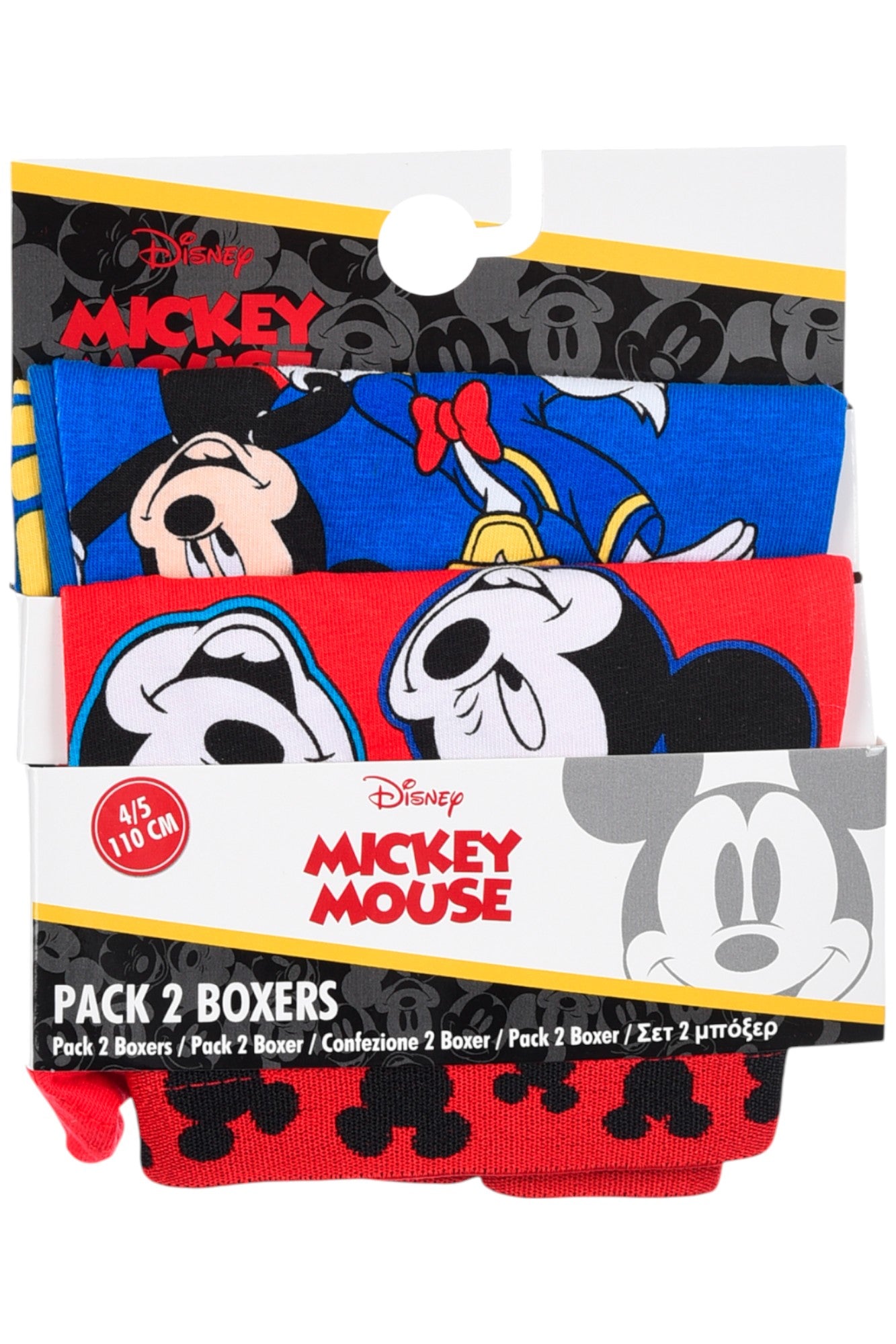 Mickey Mouse 4-er Pack Jungen Boxershorts Gr. 98 - 116 cm