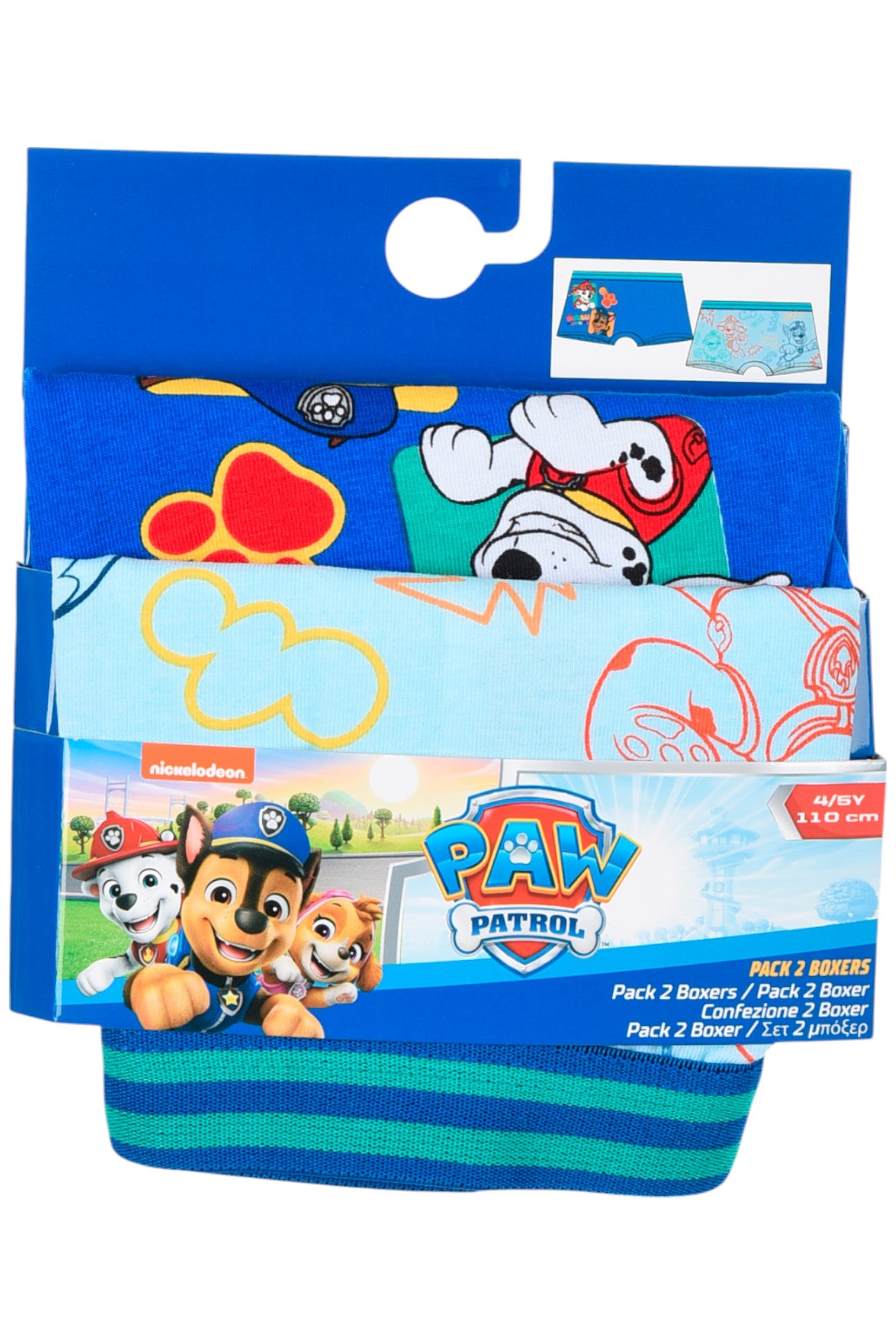 Paw Patrol 4-er Pack Jungen Boxershorts Gr. 98 - 116 cm