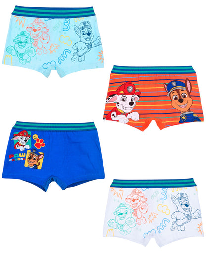 Paw Patrol 4-er Pack Jungen Boxershorts Gr. 98 - 116 cm