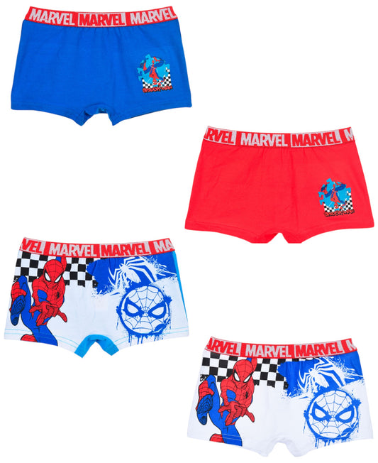 Spider-Man 4-er Pack Jungen Boxershorts Gr. 98 - 128 cm