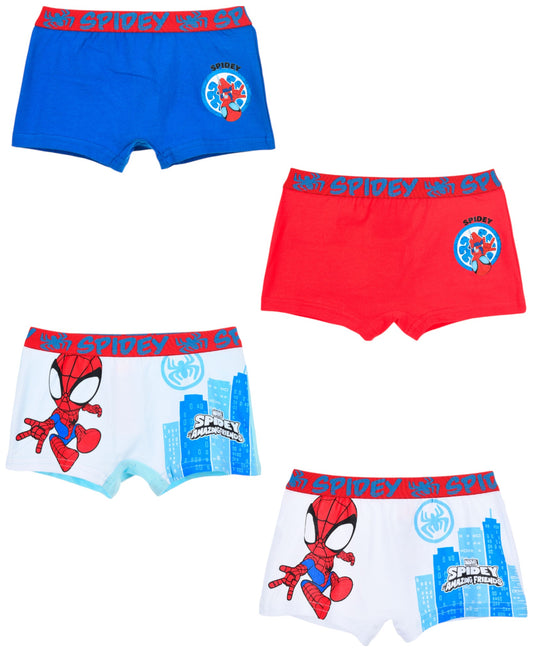 Spidey 4-er Pack Jungen Boxershorts Gr. 92 - 110 cm