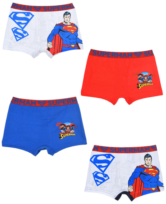Superman 4-er Pack Jungen Boxershorts Gr. 104 - 140 cm