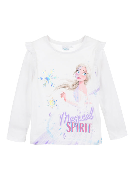 Frozen Langarmshirt mit Rüschen für Mädchen