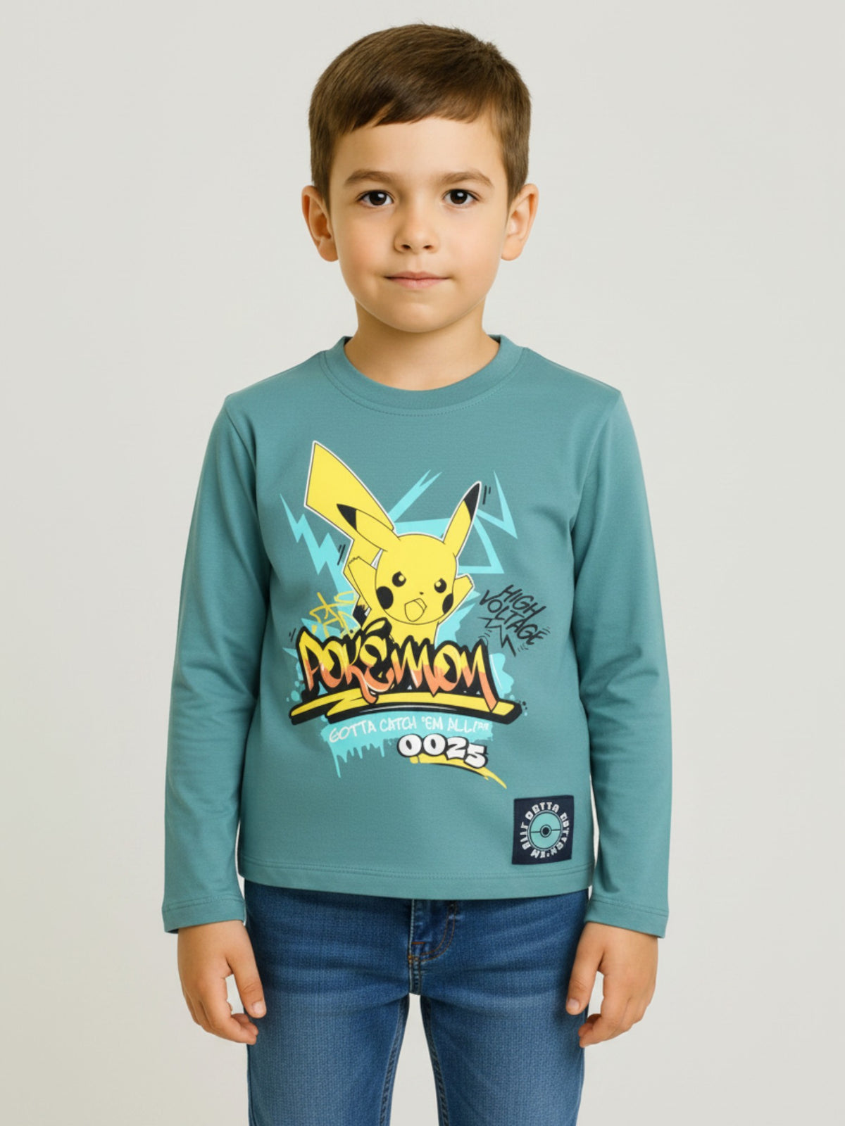 Pokémon Langarmshirt Pikachu
