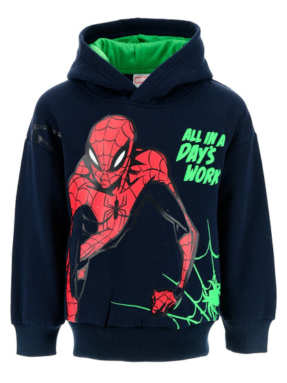 Marvel Spider-Man Jungen Hoodie mit großem Frontprint