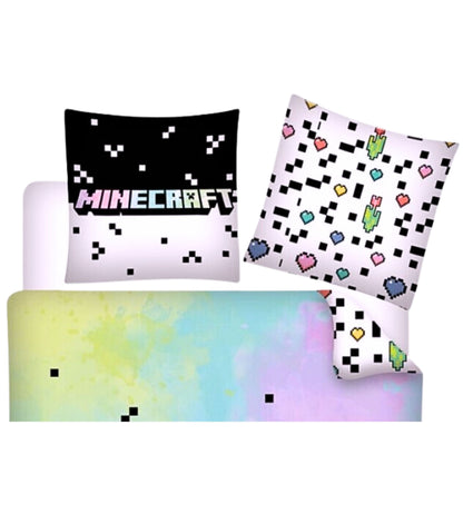 Minecraft Bettwäsche Set 2-tlg. 135-140 x 200 cm für Mädchen