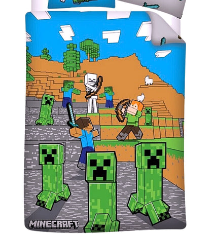 Minecraft Bettwäsche Set 2-tlg. 135-140 x 200 cm