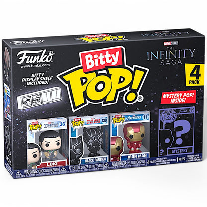 Funko Bitty Pop! Marvel – The Infinity Saga 4‑Pack mit Loki