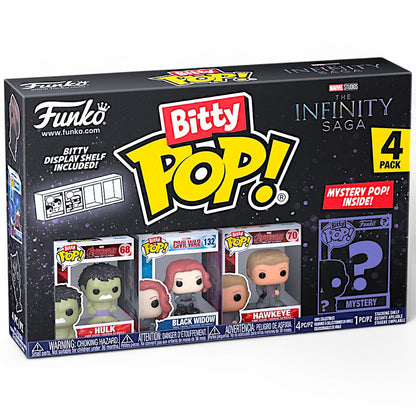 Funko Spielfigur Bitty POP! Marvel Hulk 4er - Pack zum sammeln