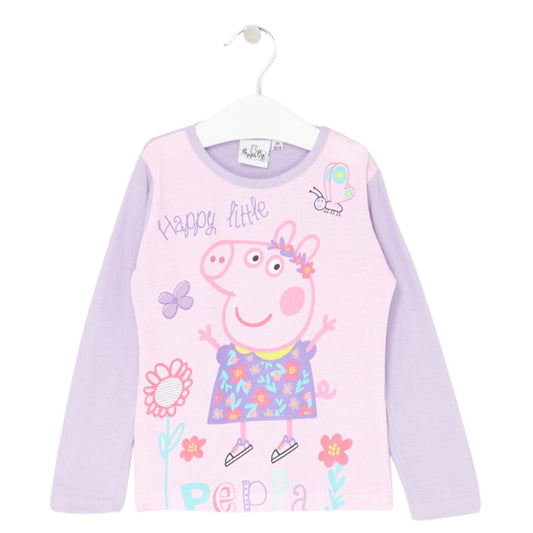 Peppa Pig Langarmshirt  für Mädchen