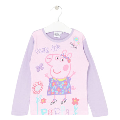 Peppa Pig Langarmshirt  für Mädchen