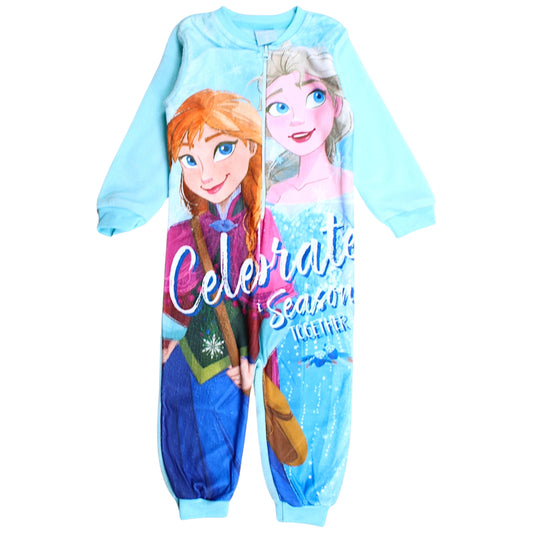 Frozen Overall Fleece Schlafanzug für Mädchen Gr. 92-128 cm