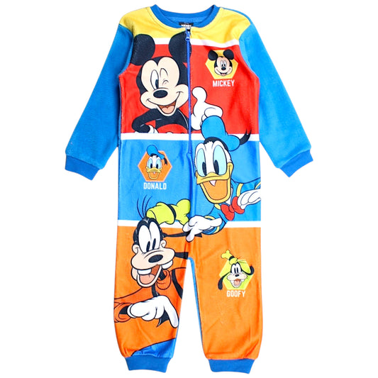 Disney Mickey Mouse Overall Fleece Schlafanzug für Jungen Gr. 92-128 cm