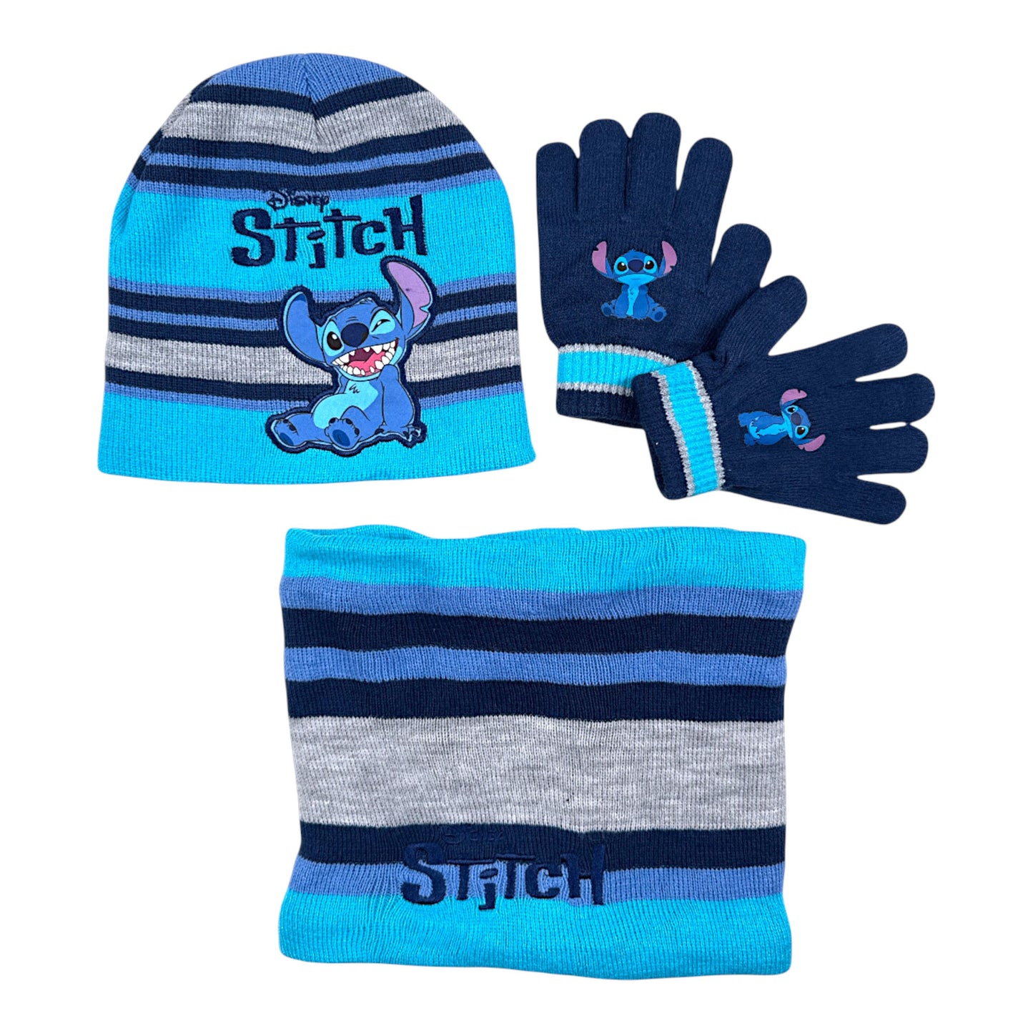 Disney Stitch Winter Mütze Set