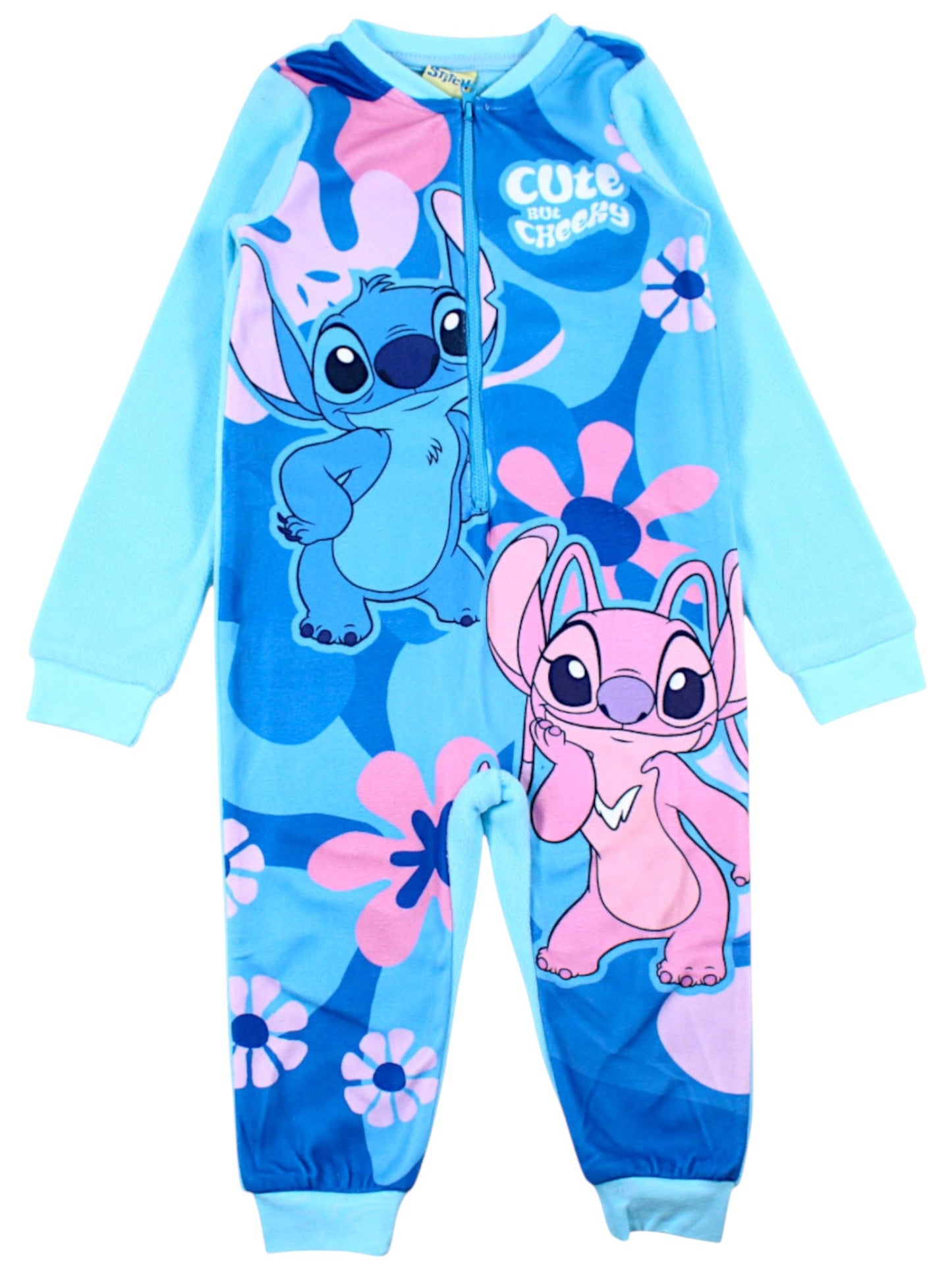 Disney Stitch Overall Fleece Schlafanzug