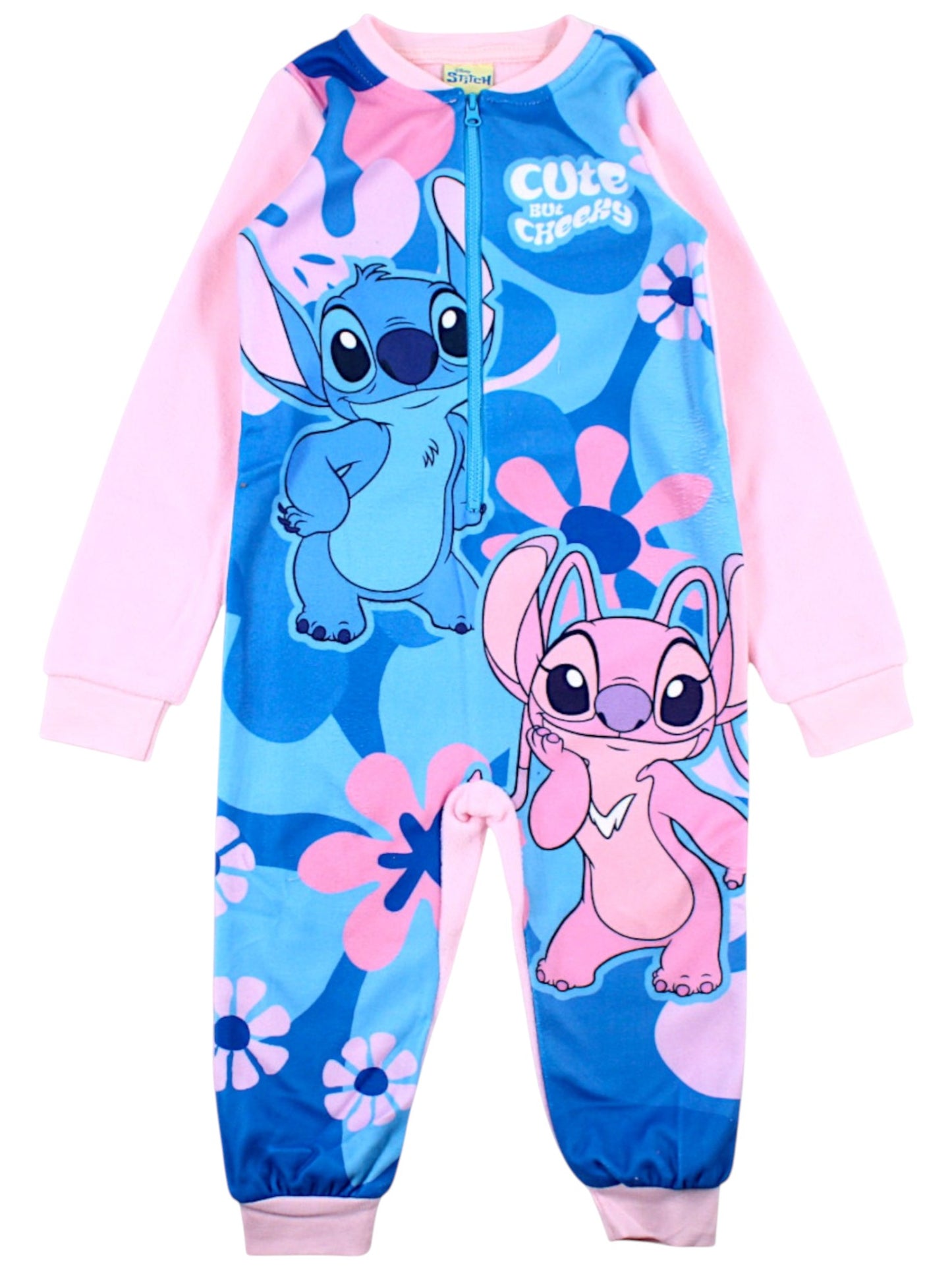 Disney Stitch Overall Fleece Schlafanzug