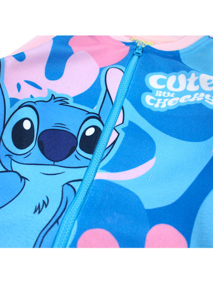 Disney Stitch Overall Fleece Schlafanzug