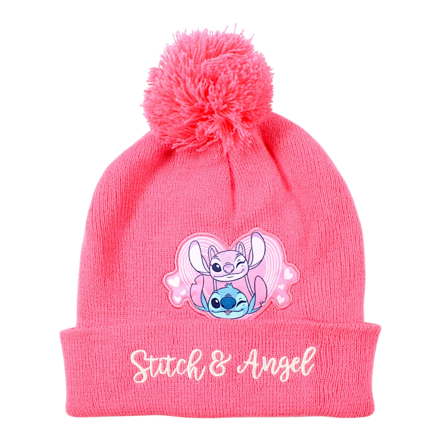 Disney Stitch & Angel Winter Mütze Set 3-teilig Einheitsgröße