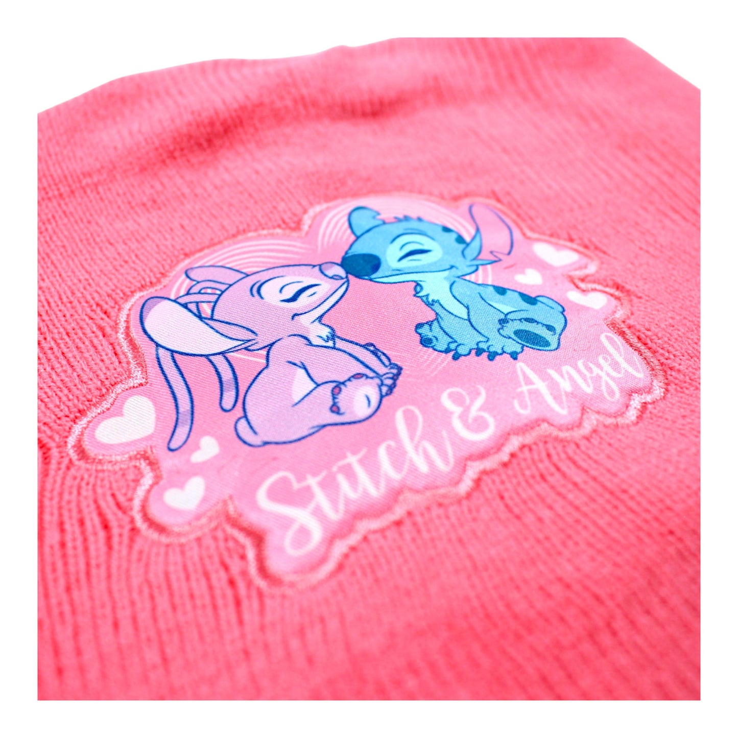 Disney Stitch & Angel Winter Mütze Set 3-teilig Einheitsgröße